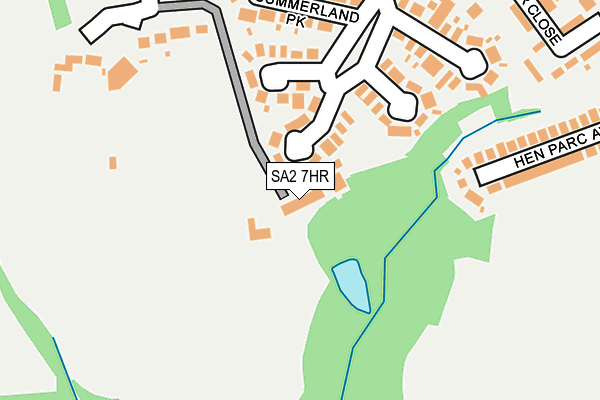 SA2 7HR map - OS OpenMap – Local (Ordnance Survey)