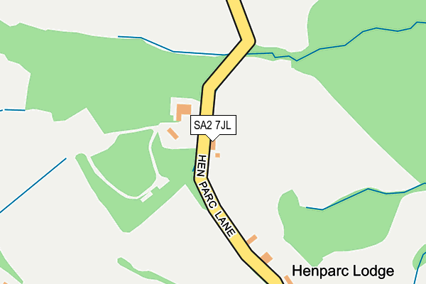 SA2 7JL map - OS OpenMap – Local (Ordnance Survey)