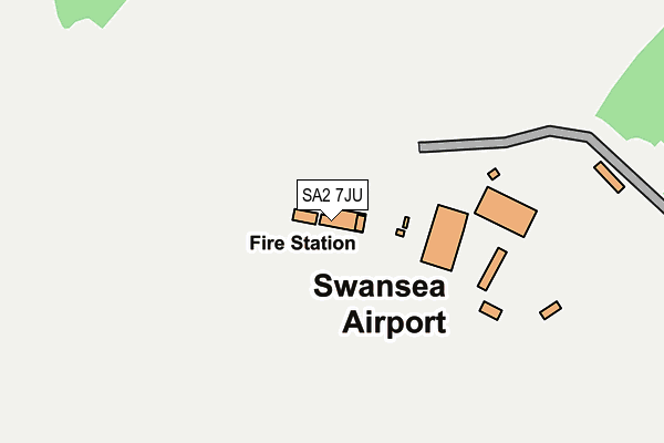 SA2 7JU map - OS OpenMap – Local (Ordnance Survey)