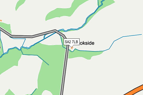 SA2 7LB map - OS OpenMap – Local (Ordnance Survey)