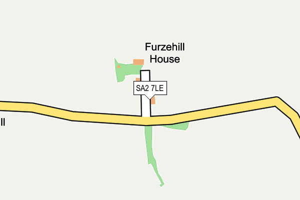 SA2 7LE map - OS OpenMap – Local (Ordnance Survey)