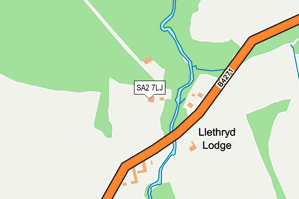 SA2 7LJ map - OS OpenMap – Local (Ordnance Survey)