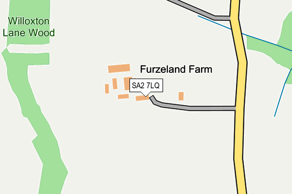 SA2 7LQ map - OS OpenMap – Local (Ordnance Survey)