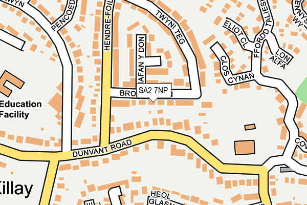 SA2 7NP map - OS OpenMap – Local (Ordnance Survey)
