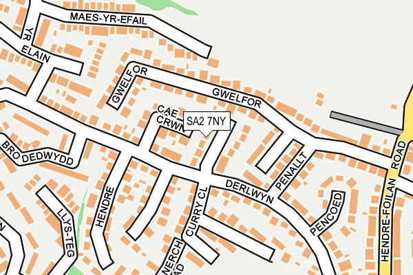 SA2 7NY map - OS OpenMap – Local (Ordnance Survey)