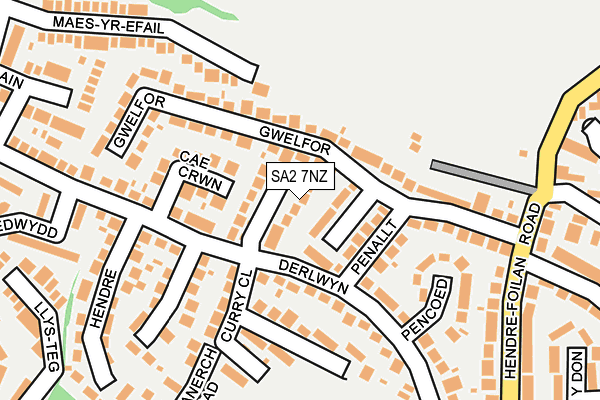 SA2 7NZ map - OS OpenMap – Local (Ordnance Survey)