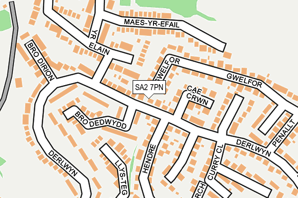 SA2 7PN map - OS OpenMap – Local (Ordnance Survey)