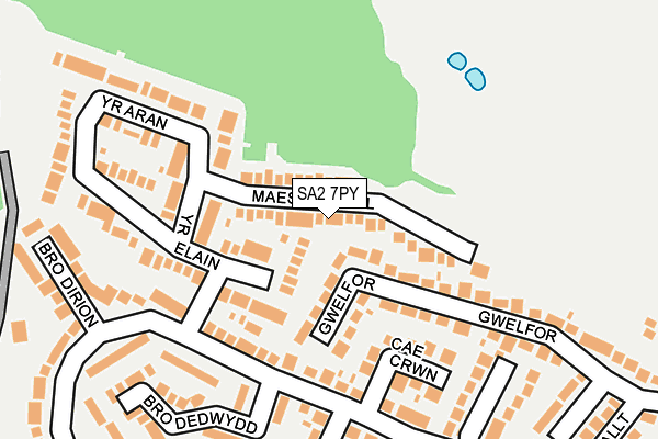 SA2 7PY map - OS OpenMap – Local (Ordnance Survey)