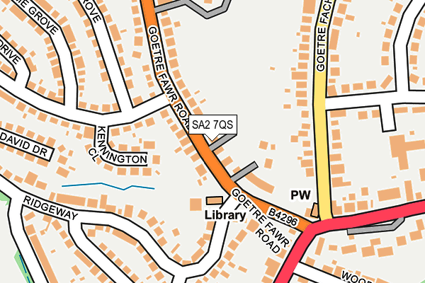 SA2 7QS map - OS OpenMap – Local (Ordnance Survey)