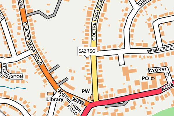 SA2 7SG map - OS OpenMap – Local (Ordnance Survey)
