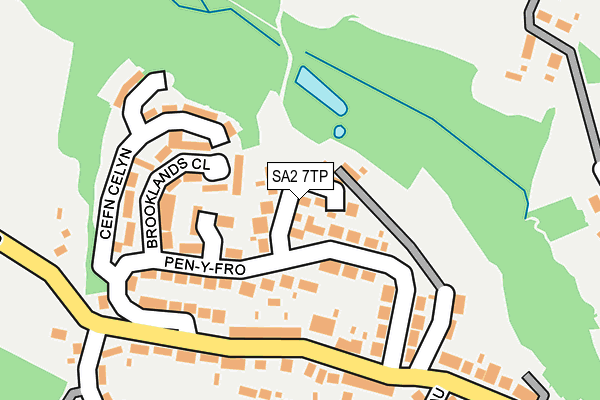 SA2 7TP map - OS OpenMap – Local (Ordnance Survey)