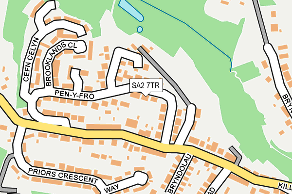 SA2 7TR map - OS OpenMap – Local (Ordnance Survey)