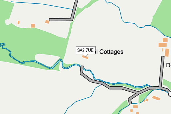 SA2 7UE map - OS OpenMap – Local (Ordnance Survey)