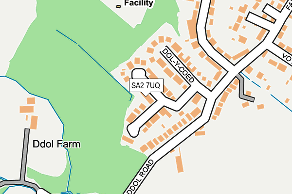 SA2 7UQ map - OS OpenMap – Local (Ordnance Survey)