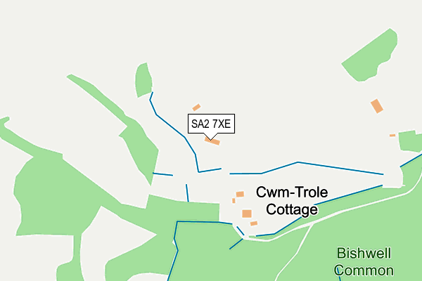 SA2 7XE map - OS OpenMap – Local (Ordnance Survey)