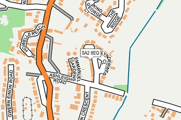 SA2 8EQ map - OS OpenMap – Local (Ordnance Survey)