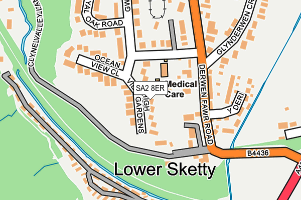 SA2 8ER map - OS OpenMap – Local (Ordnance Survey)