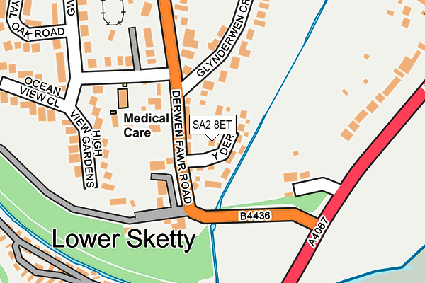 SA2 8ET map - OS OpenMap – Local (Ordnance Survey)