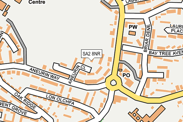 SA2 8NR map - OS OpenMap – Local (Ordnance Survey)