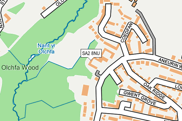 SA2 8NU map - OS OpenMap – Local (Ordnance Survey)