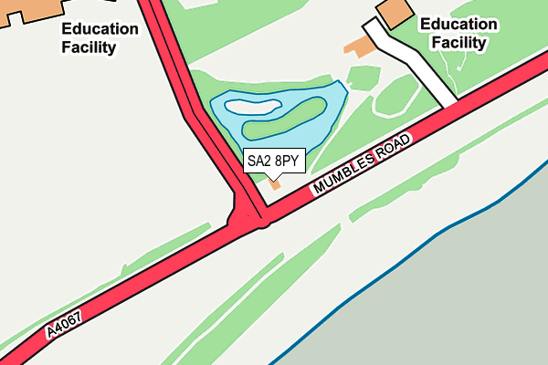 SA2 8PY map - OS OpenMap – Local (Ordnance Survey)