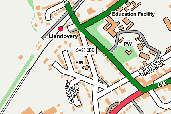 SA20 0BD map - OS OpenMap – Local (Ordnance Survey)