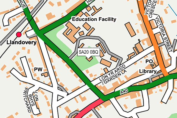 SA20 0BQ map - OS OpenMap – Local (Ordnance Survey)