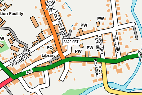 SA20 0BT map - OS OpenMap – Local (Ordnance Survey)