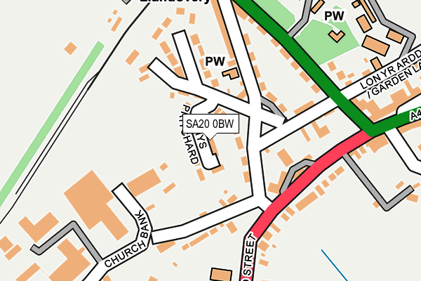 SA20 0BW map - OS OpenMap – Local (Ordnance Survey)