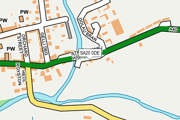 SA20 0DE map - OS OpenMap – Local (Ordnance Survey)
