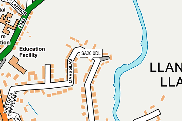 SA20 0DL map - OS OpenMap – Local (Ordnance Survey)