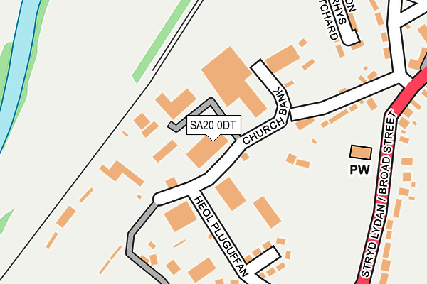 SA20 0DT map - OS OpenMap – Local (Ordnance Survey)