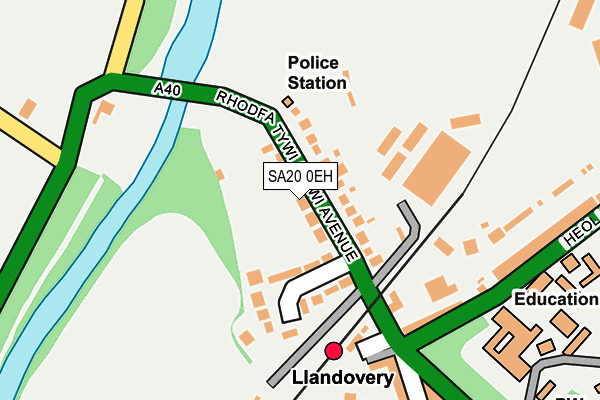 SA20 0EH map - OS OpenMap – Local (Ordnance Survey)