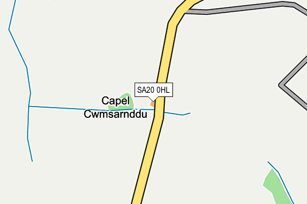 SA20 0HL map - OS OpenMap – Local (Ordnance Survey)
