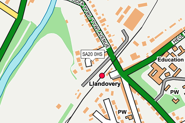 SA20 0HS map - OS OpenMap – Local (Ordnance Survey)