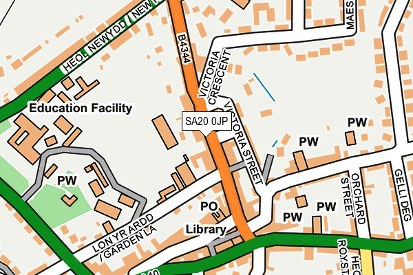 SA20 0JP map - OS OpenMap – Local (Ordnance Survey)
