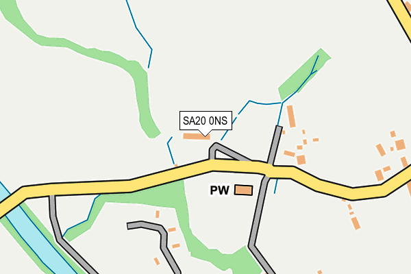 SA20 0NS map - OS OpenMap – Local (Ordnance Survey)