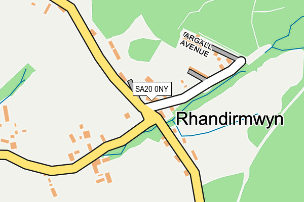 SA20 0NY map - OS OpenMap – Local (Ordnance Survey)