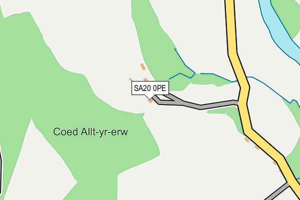 SA20 0PE map - OS OpenMap – Local (Ordnance Survey)