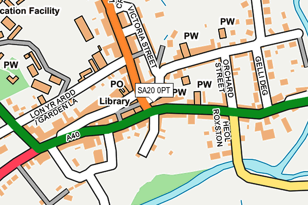 SA20 0PT map - OS OpenMap – Local (Ordnance Survey)