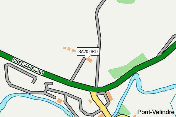 SA20 0RD map - OS OpenMap – Local (Ordnance Survey)