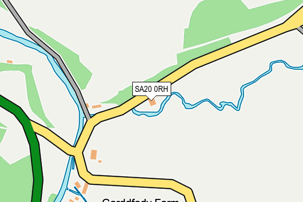 SA20 0RH map - OS OpenMap – Local (Ordnance Survey)