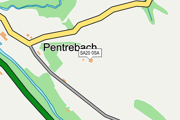 SA20 0SA map - OS OpenMap – Local (Ordnance Survey)