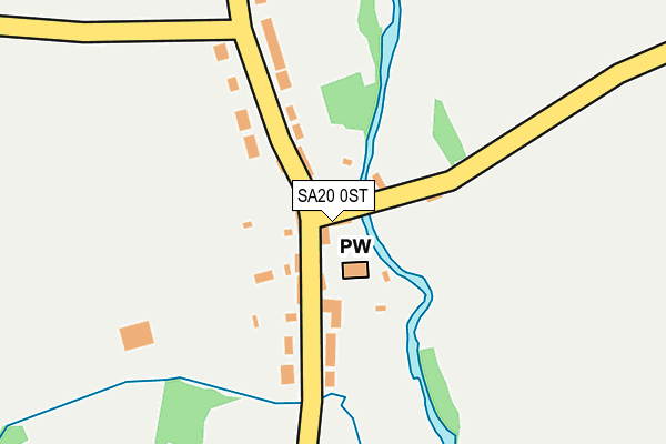 SA20 0ST map - OS OpenMap – Local (Ordnance Survey)