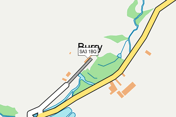SA3 1BQ map - OS OpenMap – Local (Ordnance Survey)