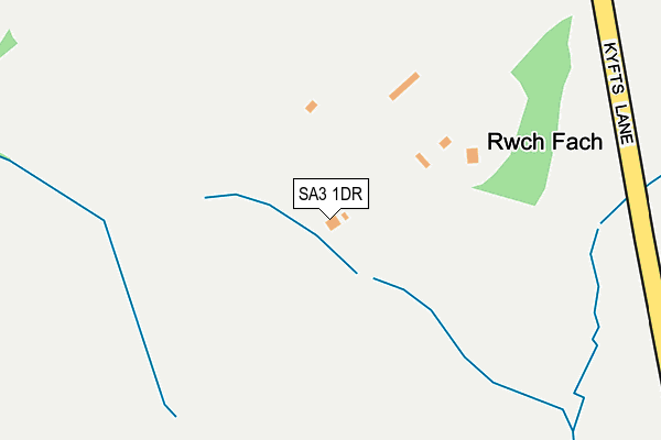 SA3 1DR map - OS OpenMap – Local (Ordnance Survey)