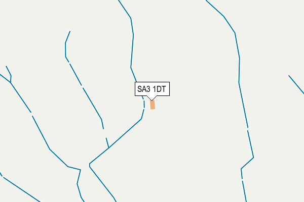 SA3 1DT map - OS OpenMap – Local (Ordnance Survey)
