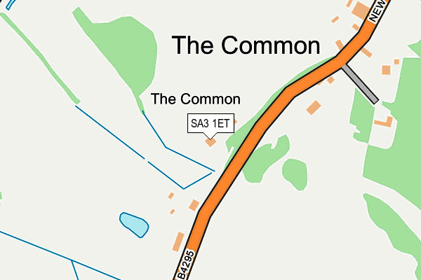 SA3 1ET map - OS OpenMap – Local (Ordnance Survey)