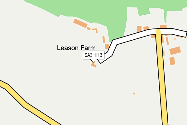 SA3 1HB map - OS OpenMap – Local (Ordnance Survey)