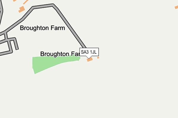 SA3 1JL map - OS OpenMap – Local (Ordnance Survey)